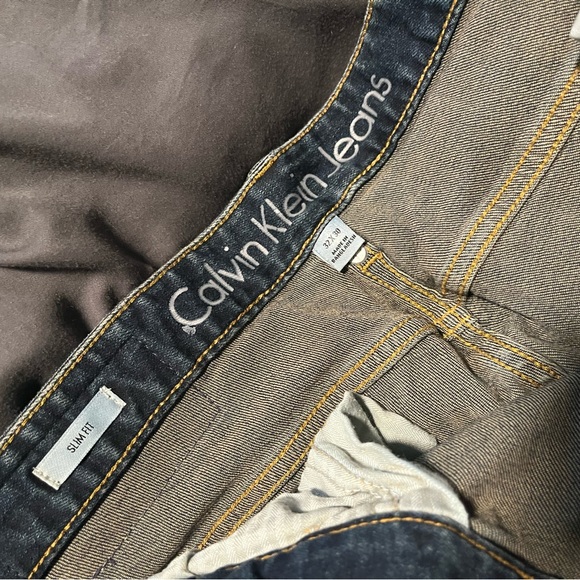 Mens Calvin Klein Slim Fit Jeans - 32x30 - Picture 2 of 3